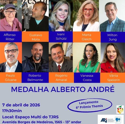 Lista dos homenageados pela ARi em 2026